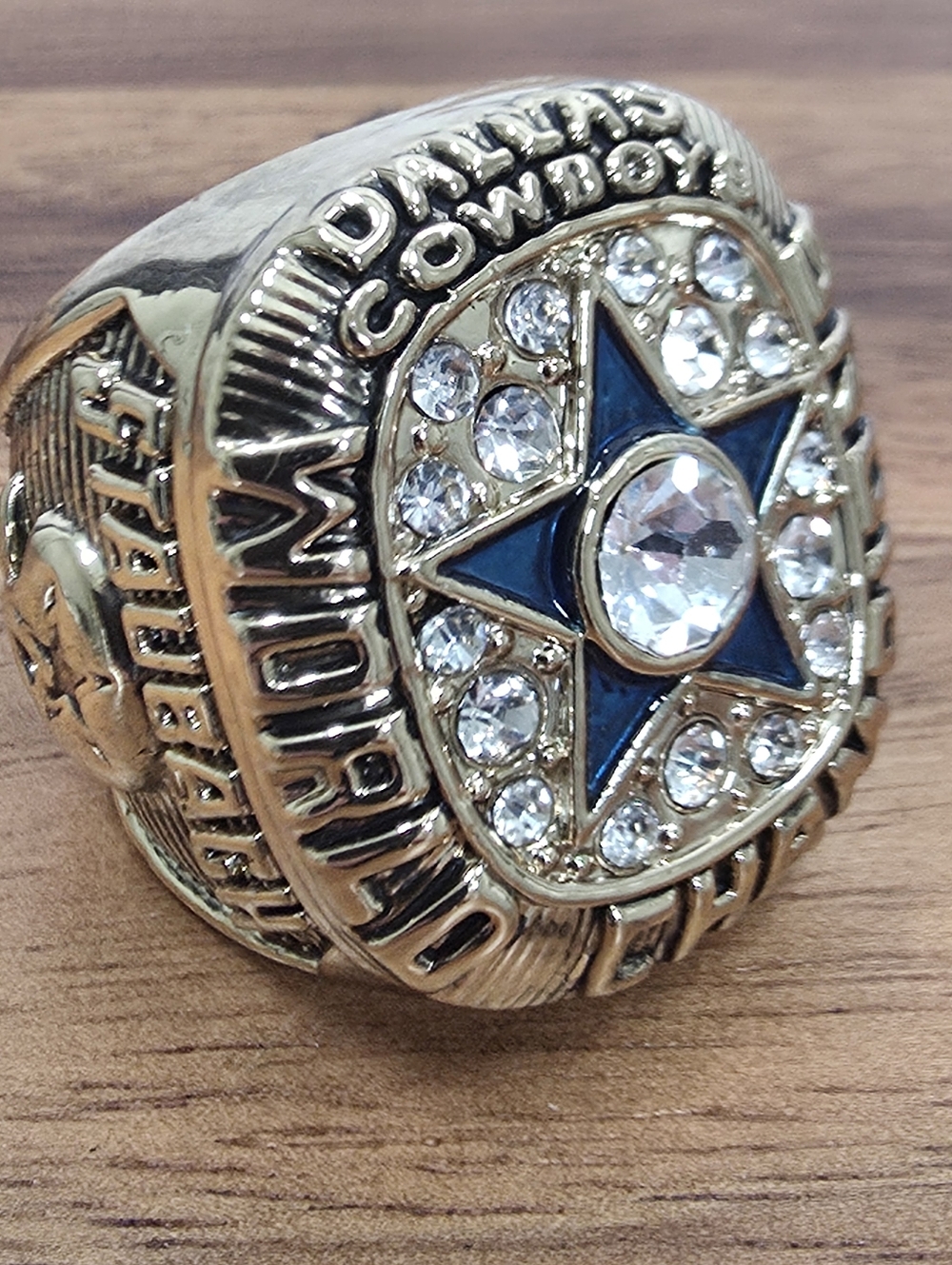 Dallas‎ Cowboys Championship Ring Size 9 Staubach 1971 Gold Fan Edition